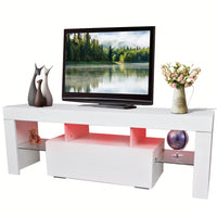 43 Inch LED Modern TV Media Console Entertainment Center With Drawer TV Cabinet For Living Room Bedroom