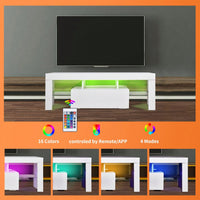 43 Inch LED Modern TV Media Console Entertainment Center With Drawer TV Cabinet For Living Room Bedroom