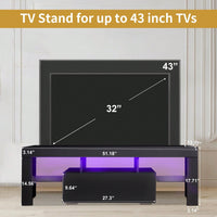 43 Inch LED Modern TV Media Console Entertainment Center With Drawer TV Cabinet For Living Room Bedroom