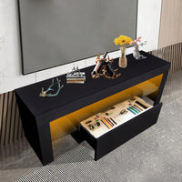 43 Inch LED Modern TV Media Console Entertainment Center With Drawer TV Cabinet For Living Room Bedroom