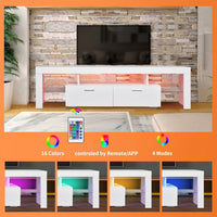 Modern TV Stand With Storage Entertainment Center With Drawer TV Cabinet For Up To 75 Inch For Gaming Living Room Bedroom