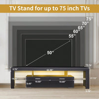 Modern TV Stand With Storage Entertainment Center With Drawer TV Cabinet For Up To 75 Inch For Gaming Living Room Bedroom