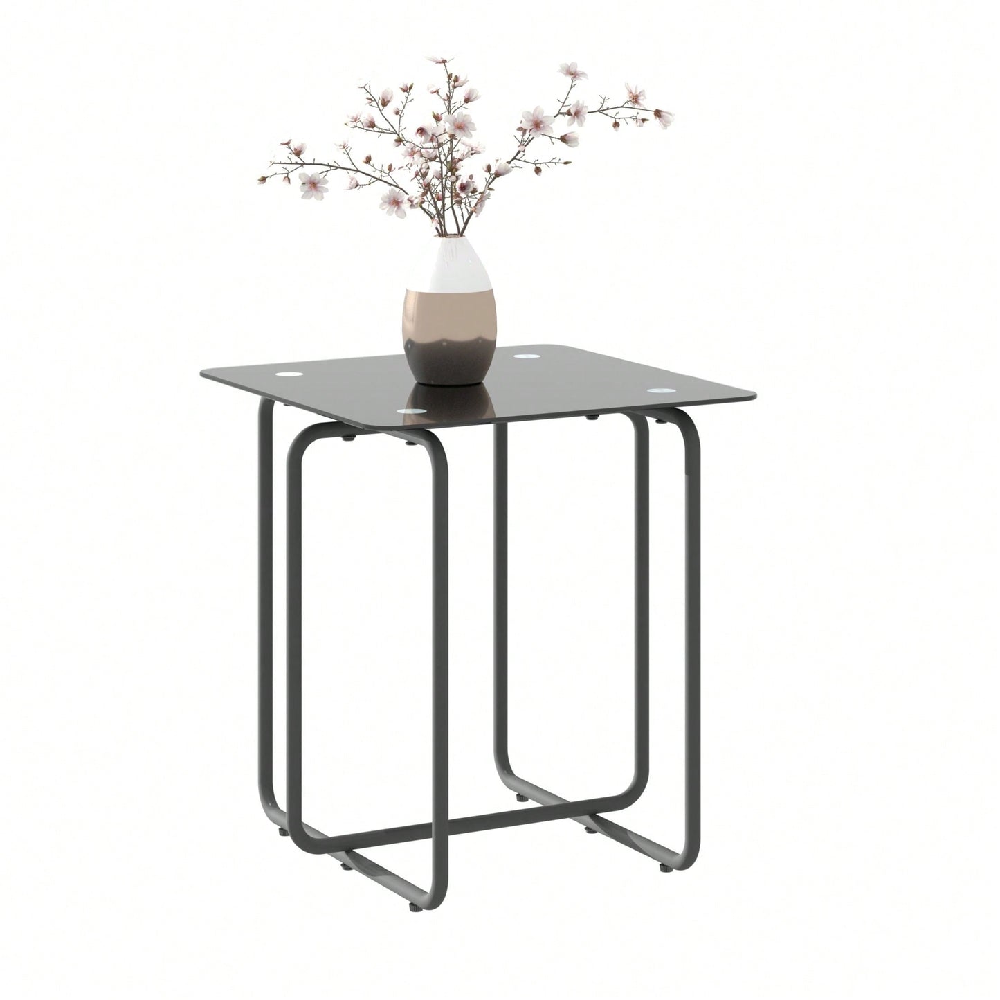 Modern Tempered Glass Coffee Table End Table Side Table For Living Room,Bedroom