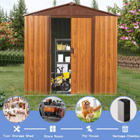 6 Ft. W X 6 Ft. D Metal Storage Shed
