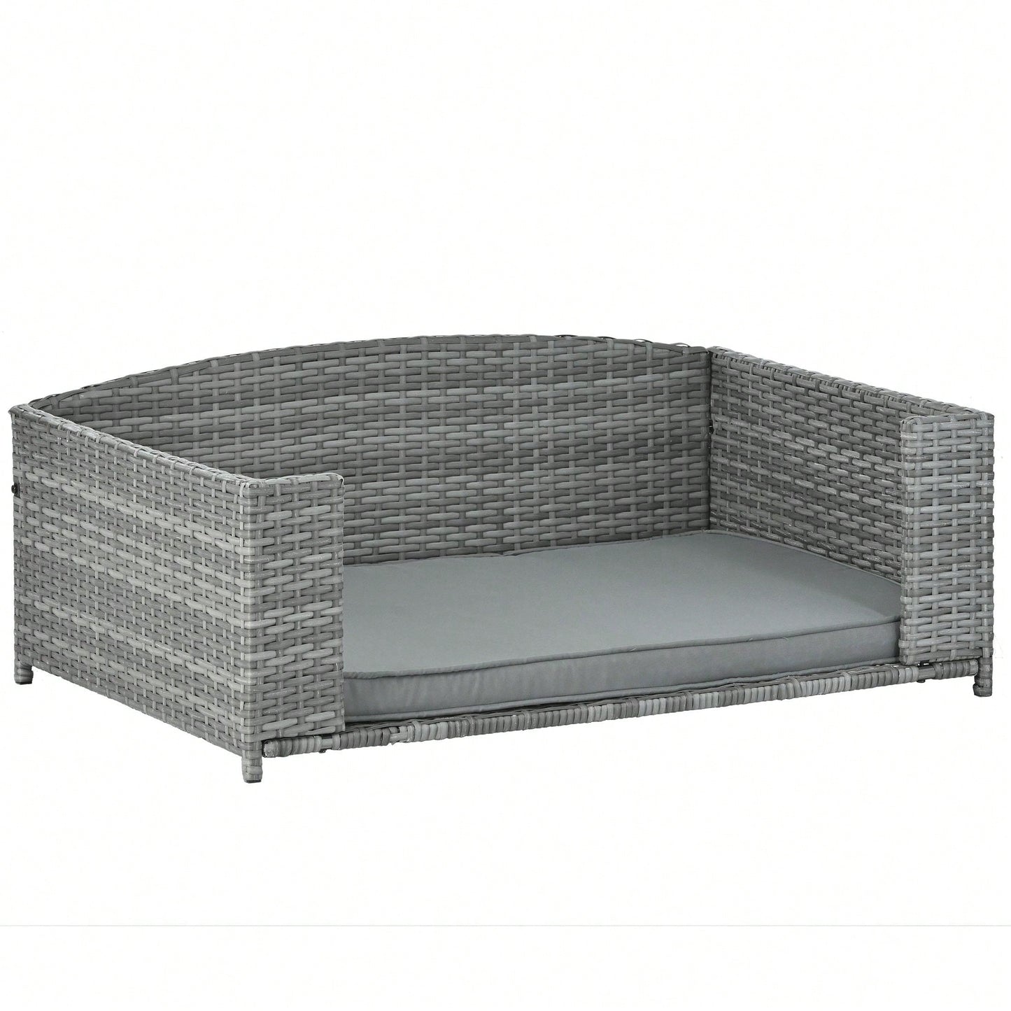 Pet Bed, Pet Enclosures, Pet Outdoor Furniture, Pet Patio Furniture, Seasonal PE Wicker Pet Furniture, Dog Bed With Cushion