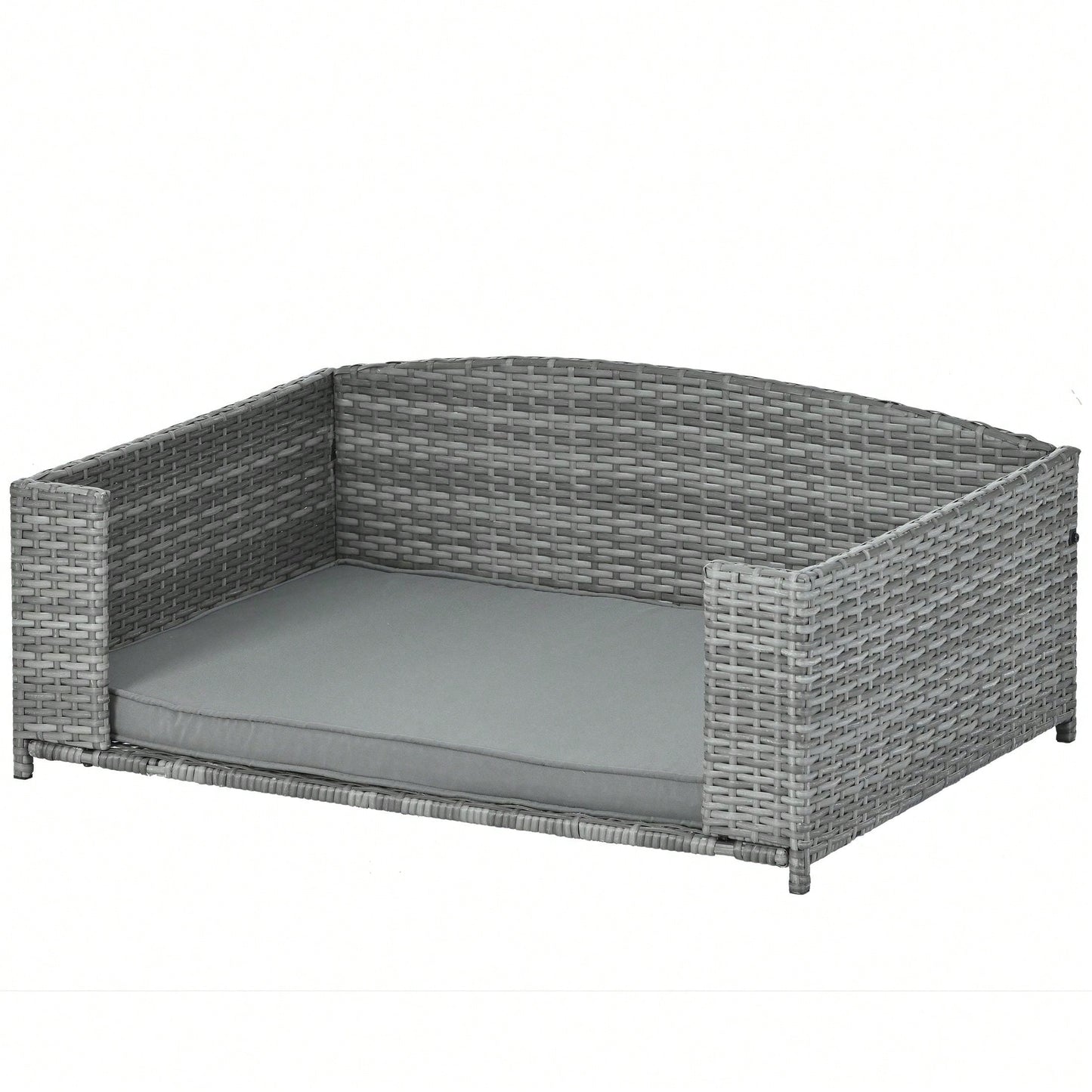 Pet Bed, Pet Enclosures, Pet Outdoor Furniture, Pet Patio Furniture, Seasonal PE Wicker Pet Furniture, Dog Bed With Cushion