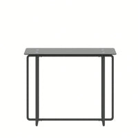 Single Layer Tempered Glass Rectangular Porch Table  Leg Double Tempered Glass Tea Table