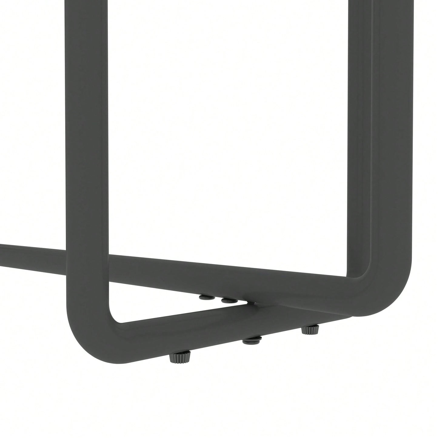 Single Layer Tempered Glass Rectangular Porch Table  Leg Double Tempered Glass Tea Table