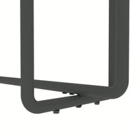 Single Layer Tempered Glass Rectangular Porch Table  Leg Double Tempered Glass Tea Table