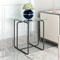 Modern Tempered Glass Coffee Table End Table Side Table For Living Room,Bedroom