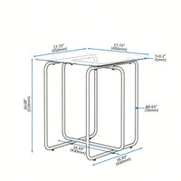 Modern Tempered Glass Coffee Table End Table Side Table For Living Room,Bedroom