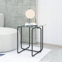 Modern Tempered Glass Coffee Table End Table Side Table For Living Room,Bedroom