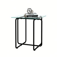 Modern Tempered Glass Coffee Table End Table Side Table For Living Room,Bedroom