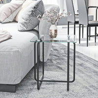 Modern Tempered Glass Coffee Table End Table Side Table For Living Room,Bedroom