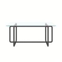 Modern Tempered Glass Tea Table Coffee Table, Table For Living Room
