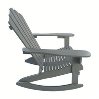 Wooden Outdoor Rocking Adirondack Chair