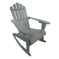 Wooden Outdoor Rocking Adirondack Chair