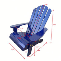 Outdoor Or Indoor Wood Children Adirondack Chair