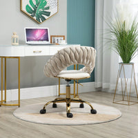 Modern Adjustable Swivel Desk Chair for Home Office and Vanity Use Small Space Friendly