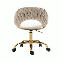 Modern Adjustable Swivel Desk Chair for Home Office and Vanity Use Small Space Friendly