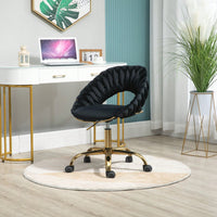 Modern Adjustable Swivel Desk Chair for Home Office and Vanity Use Small Space Friendly