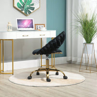 Modern Adjustable Swivel Desk Chair for Home Office and Vanity Use Small Space Friendly