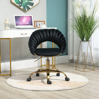 Modern Adjustable Swivel Desk Chair for Home Office and Vanity Use Small Space Friendly