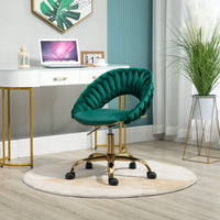 Modern Adjustable Swivel Desk Chair for Home Office and Vanity Use Small Space Friendly