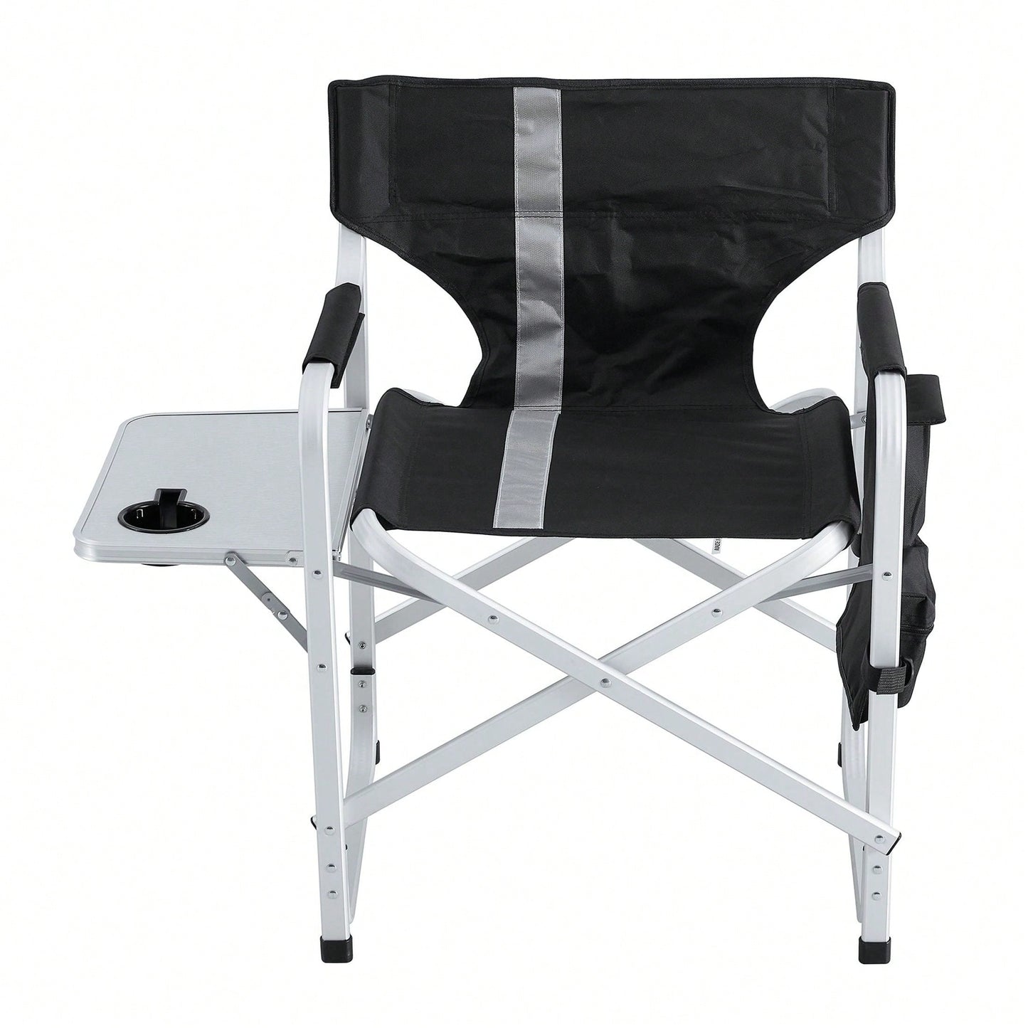 Lightweight Oversized Padded Folding Chair with Side Table and Storage Pockets for Camping Picnics Fishing Indoor Outdoor Use