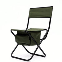 Folding Outdoor Chair With Storage Bag, Portable Chair For Indoor, Outdoor Camping, Picnics And Fishing