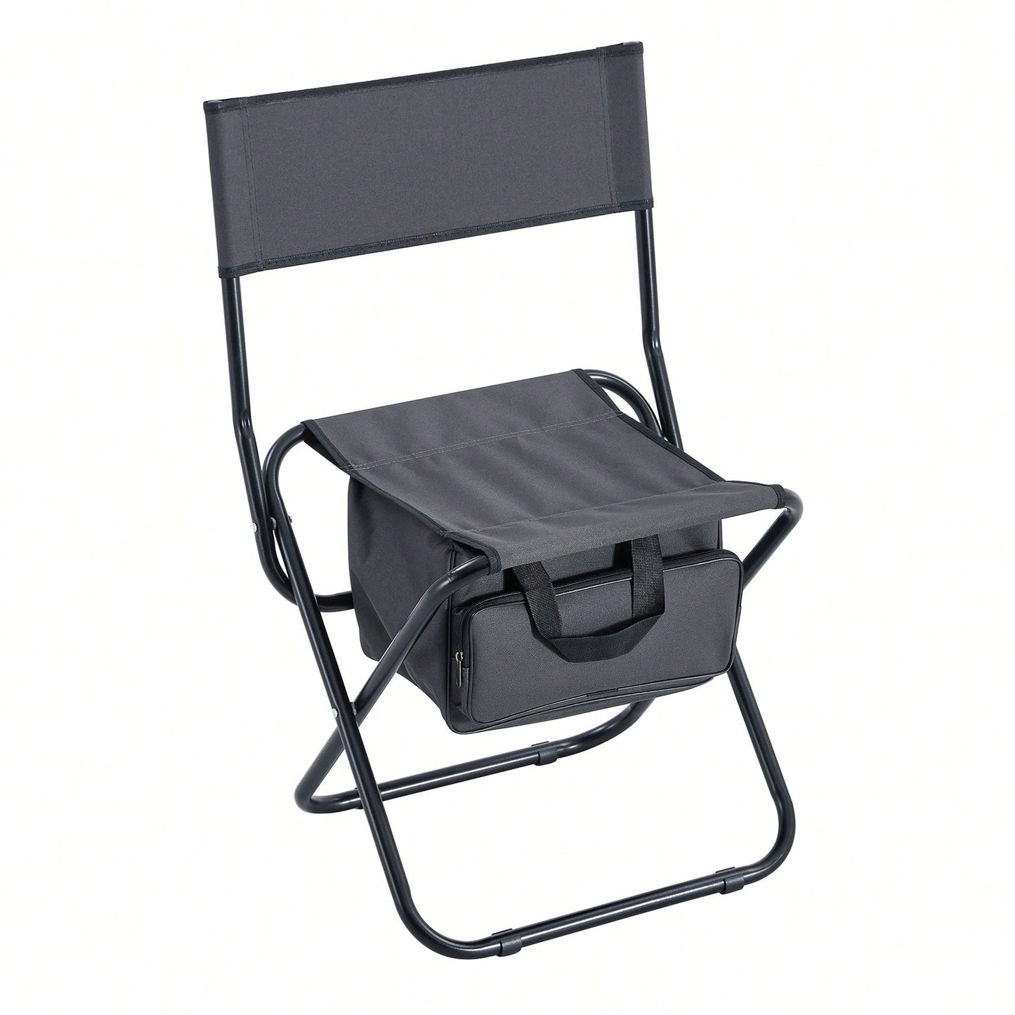 2-Piece Folding Outdoor Chair With Storage Bag, Portable Chair For Indoor, Outdoor Camping, Picnics And Fishing