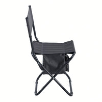 2-Piece Folding Outdoor Chair With Storage Bag, Portable Chair For Indoor, Outdoor Camping, Picnics And Fishing