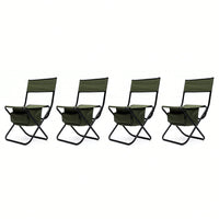 Folding Outdoor Chair With Storage Bag, Portable Chair For Indoor, Outdoor Camping, Picnics And Fishing