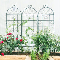 4 Pack Metal Garden Trellis 71" X 19.7" Rustproof Trellis For Climbing Plants Outdoor Flower Support