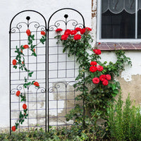 Metal Garden Trellis For Climbing Plants Outdoor 86.7'' X 19.7'' Rustproof Plant Support Rose Trellis Netting Trellis