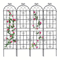 Rustproof Metal Garden Trellis For Climbing Plants Outdoor Flower Support