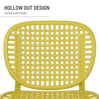 Hollow Design Outdoor Bistro Set with Lounge Chairs and Coffee Table for Garden Balcony All Weather Use