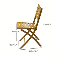 Outdoor Folding Chairs, Aluminum Patio Dining Chair, Weather-Resistant Lawn Chair