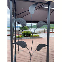 13x10 Ft Outdoor Patio Gazebo Canopy Tent with Ventilated Double Roof and Detachable Mosquito Net for Lawn Garden and Backyard Use