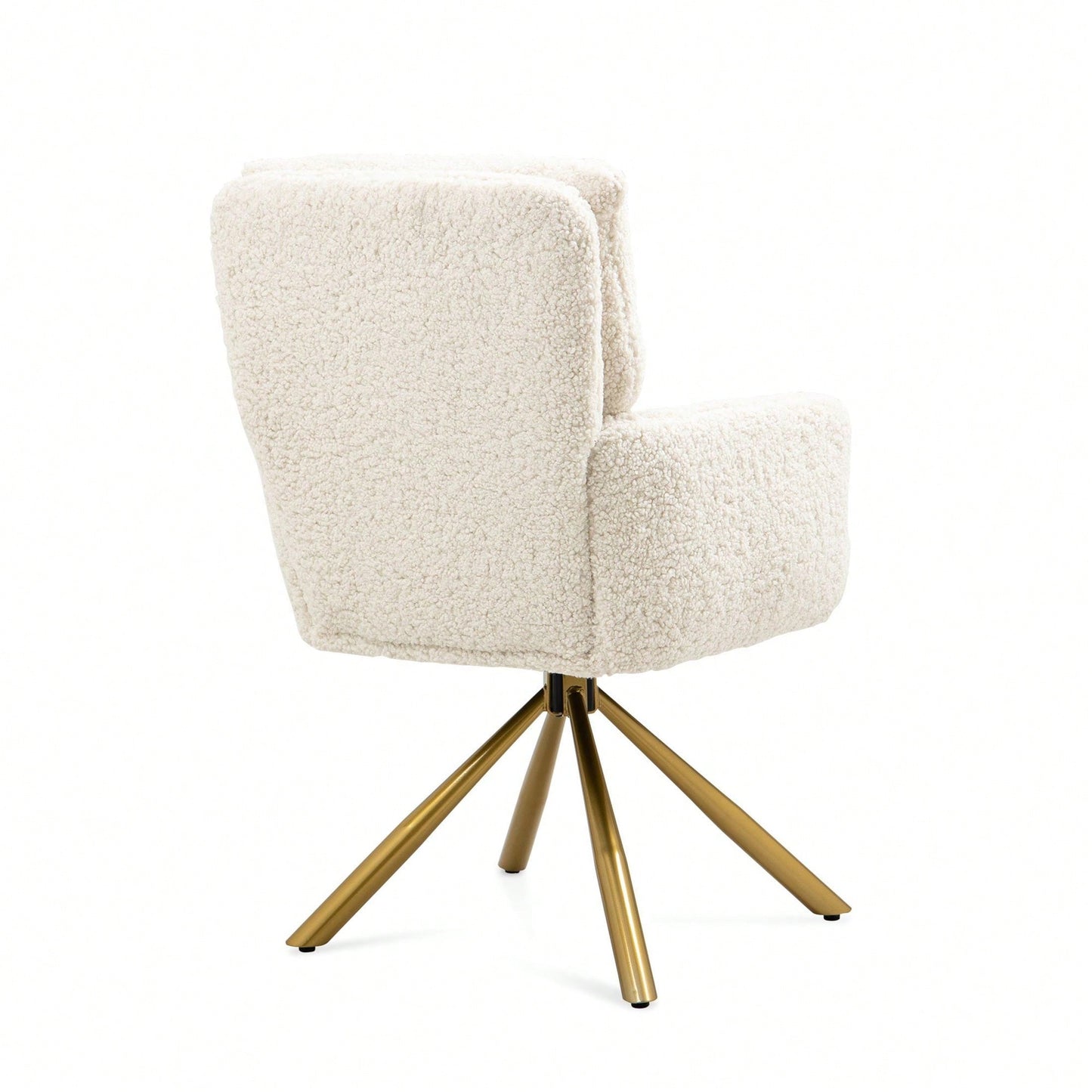 Cashmere Contemporary High-Back Upholstered Swivel Accent Chair