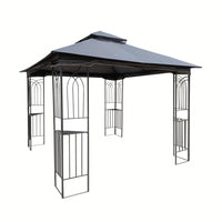 Ventilated Double Roof Outdoor Gazebo Canopy Tent with Detachable Mosquito Net for Lawn Garden and Backyard