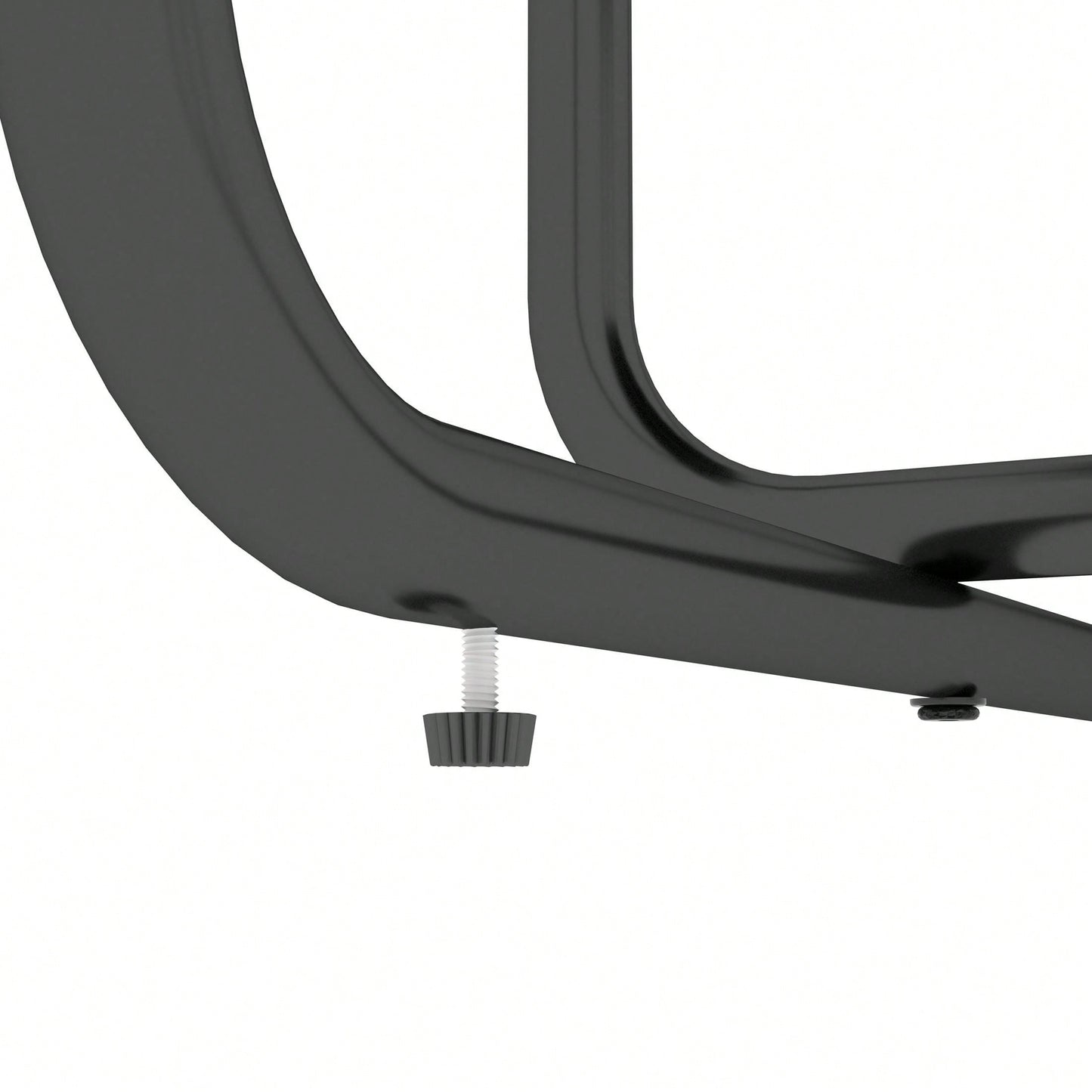 Rectangle Dining Table With Black Metal Frame, Tempered Glass Dining Table For Kitchen Room