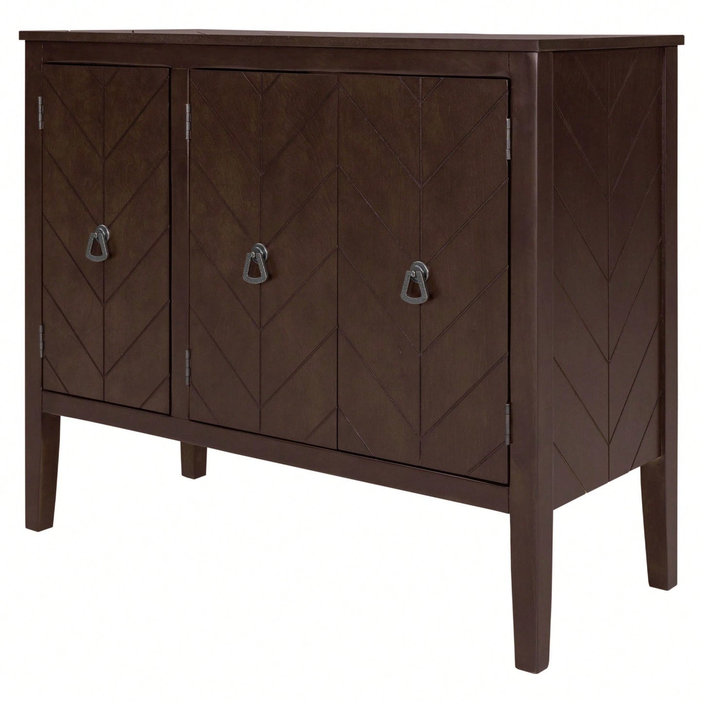 Accent Storage Cabinet, Wooden Cabinet With Adjustable Shelf, Entryway, Living Room, Bedroom