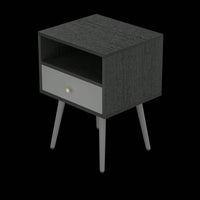 Modern Nightstand With 1Drawers, Suitable For Bedroom/Living Room/Side Table