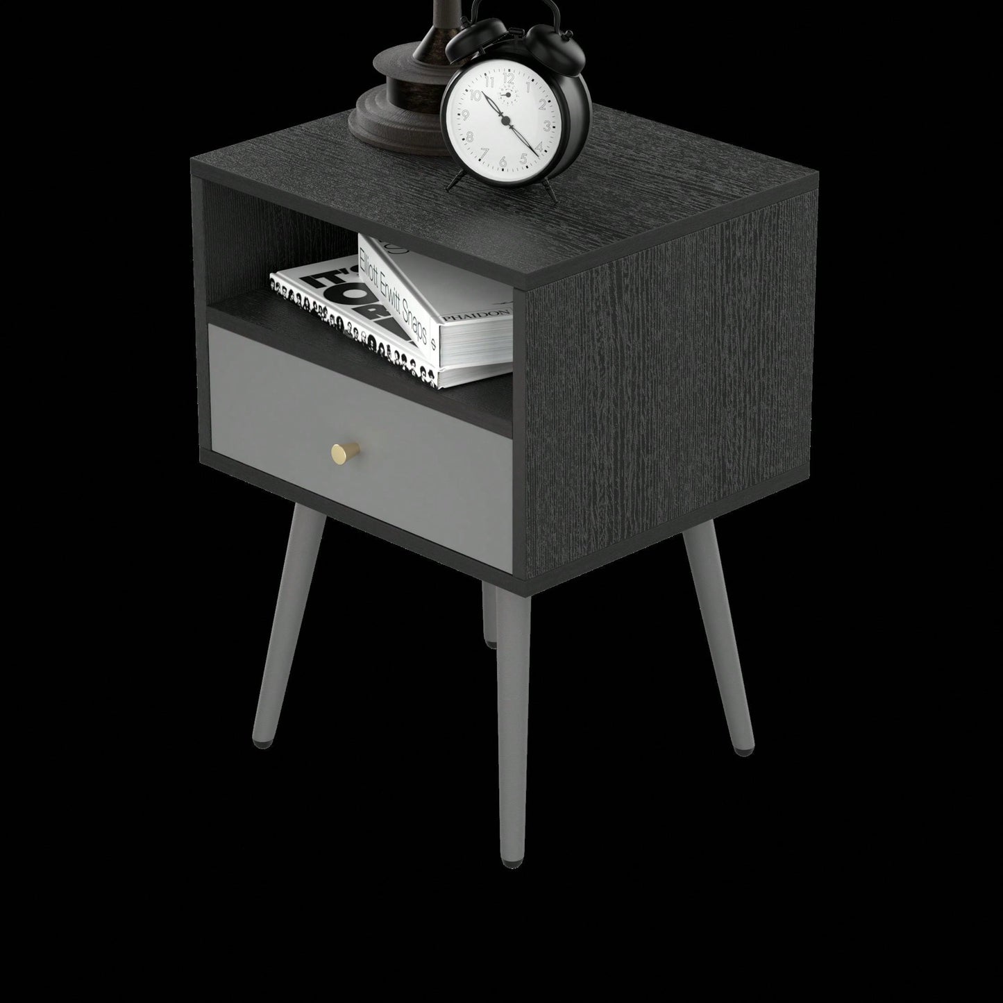 Modern Nightstand With 1Drawers, Suitable For Bedroom/Living Room/Side Table