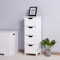 Bathroom Storage Cabinet, Freestanding Cabinet With Drawers White