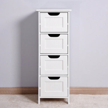 Bathroom Storage Cabinet, Freestanding Cabinet With Drawers White