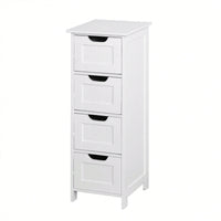 Bathroom Storage Cabinet, Freestanding Cabinet With Drawers White