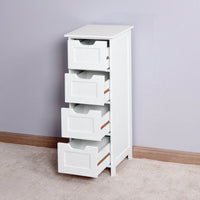 Bathroom Storage Cabinet, Freestanding Cabinet With Drawers White