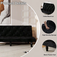 66"  Velvet Sofa Bed Suitable For Family Living Room, Apartment, Bedroom